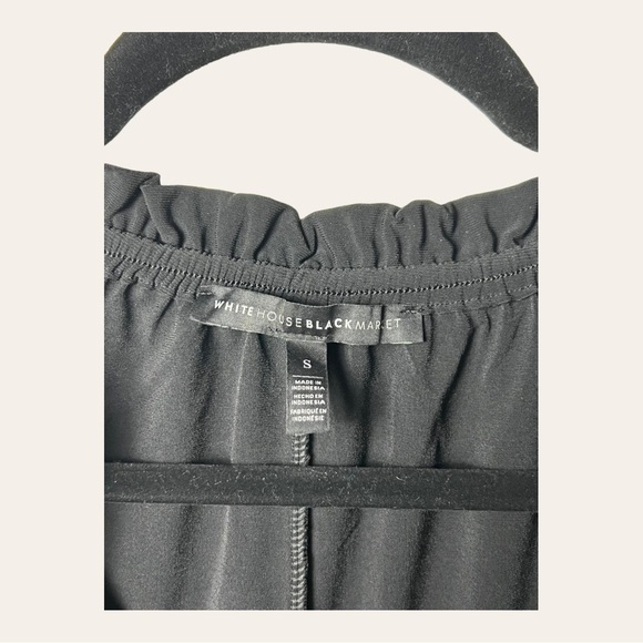 0758. WHITE HOUSE BLACK MARKET SLEEVELESS TOP SIZE SMALL BLACK/WHITE - Picture 8 of 12